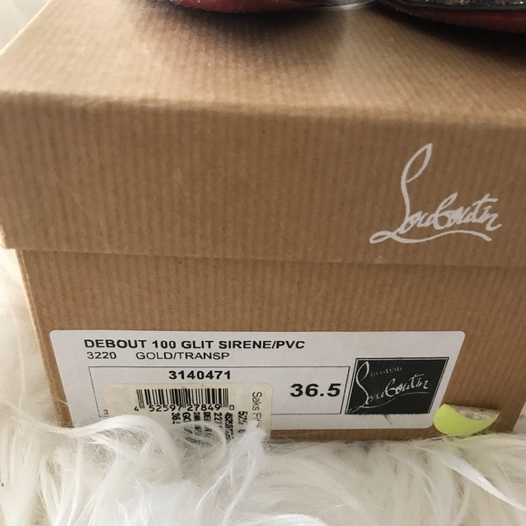 Christian Louboutin  Debout Sirene PVC Heels 100 - Picture 7 of 8